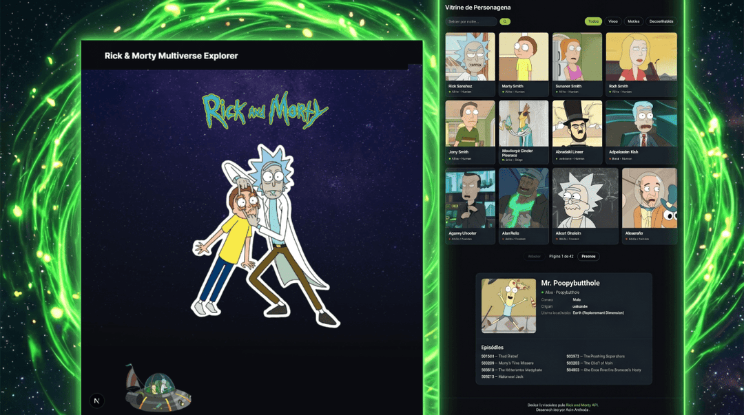 Rick and Morty Explorer